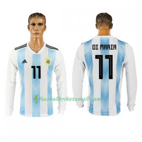 Fußballtrikots Argentinien Di Maria 11 WM 2018 Langarm Heimtrikotsatz kaufen